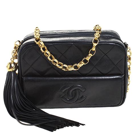 vintage chanel black tassel bag|Chanel Tassel Bag .